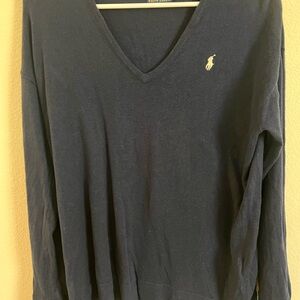 Navy V-Neck Ralph Lauren Sweater